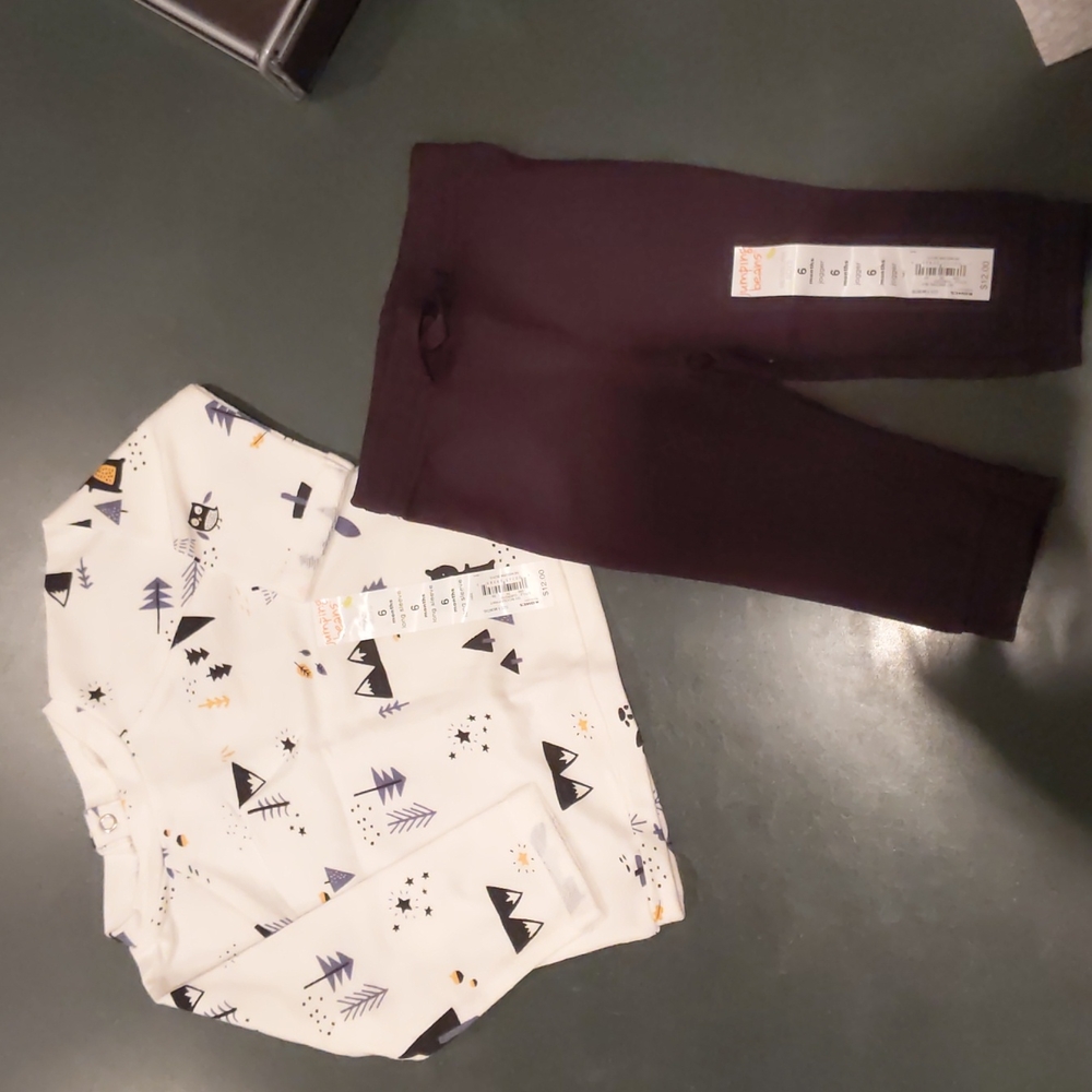 NWT 2-pc Jumping Beans infant pant / shirt set